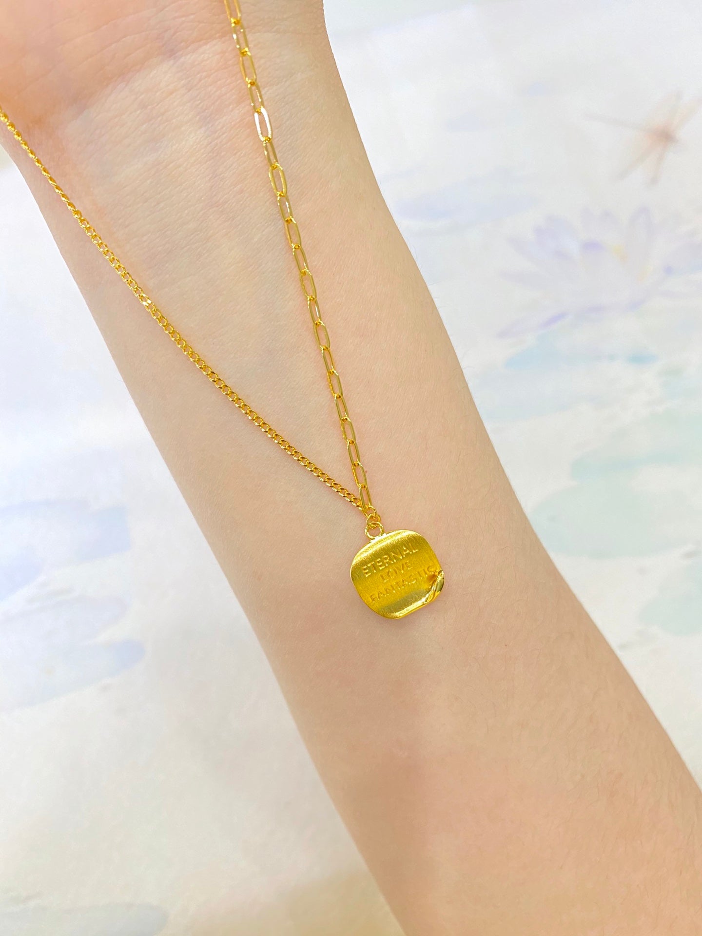 Curled Love Letter Necklace