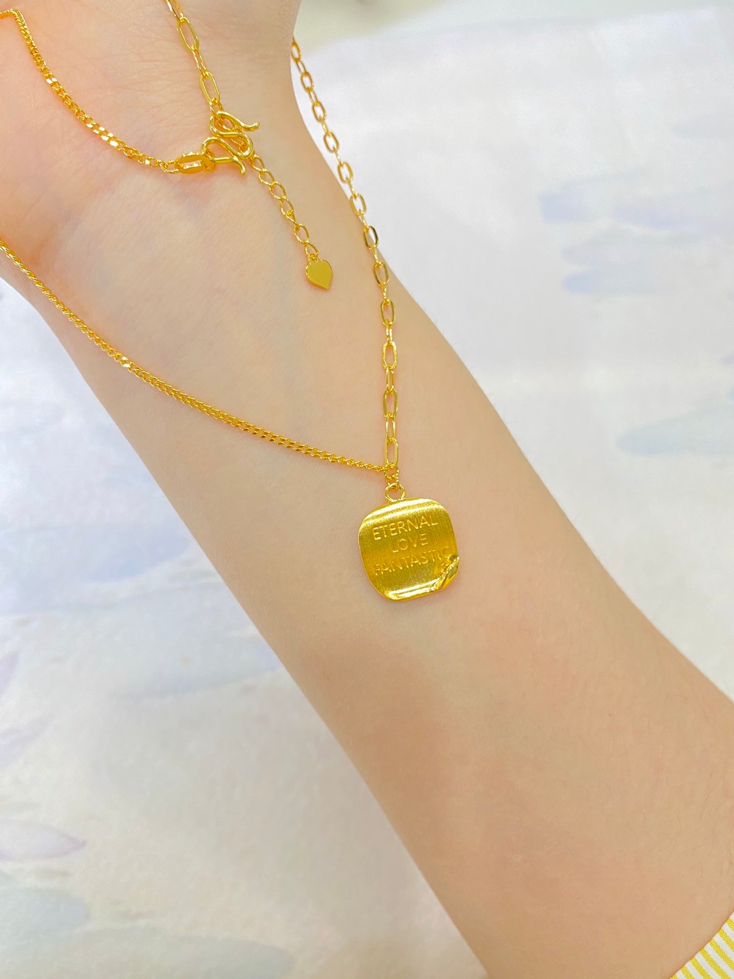Curled Love Letter Necklace