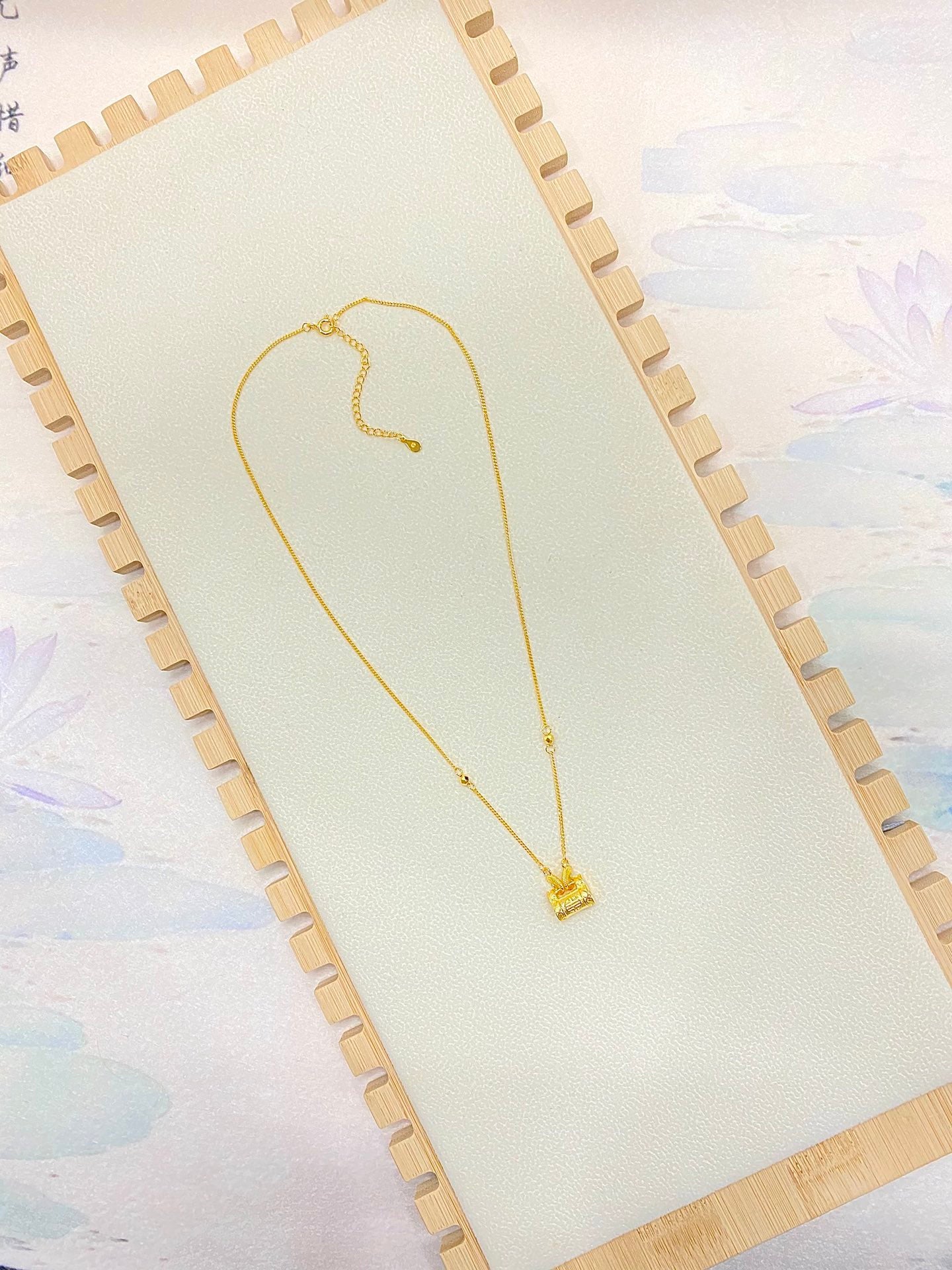 Ruyi Lock Bag Necklace