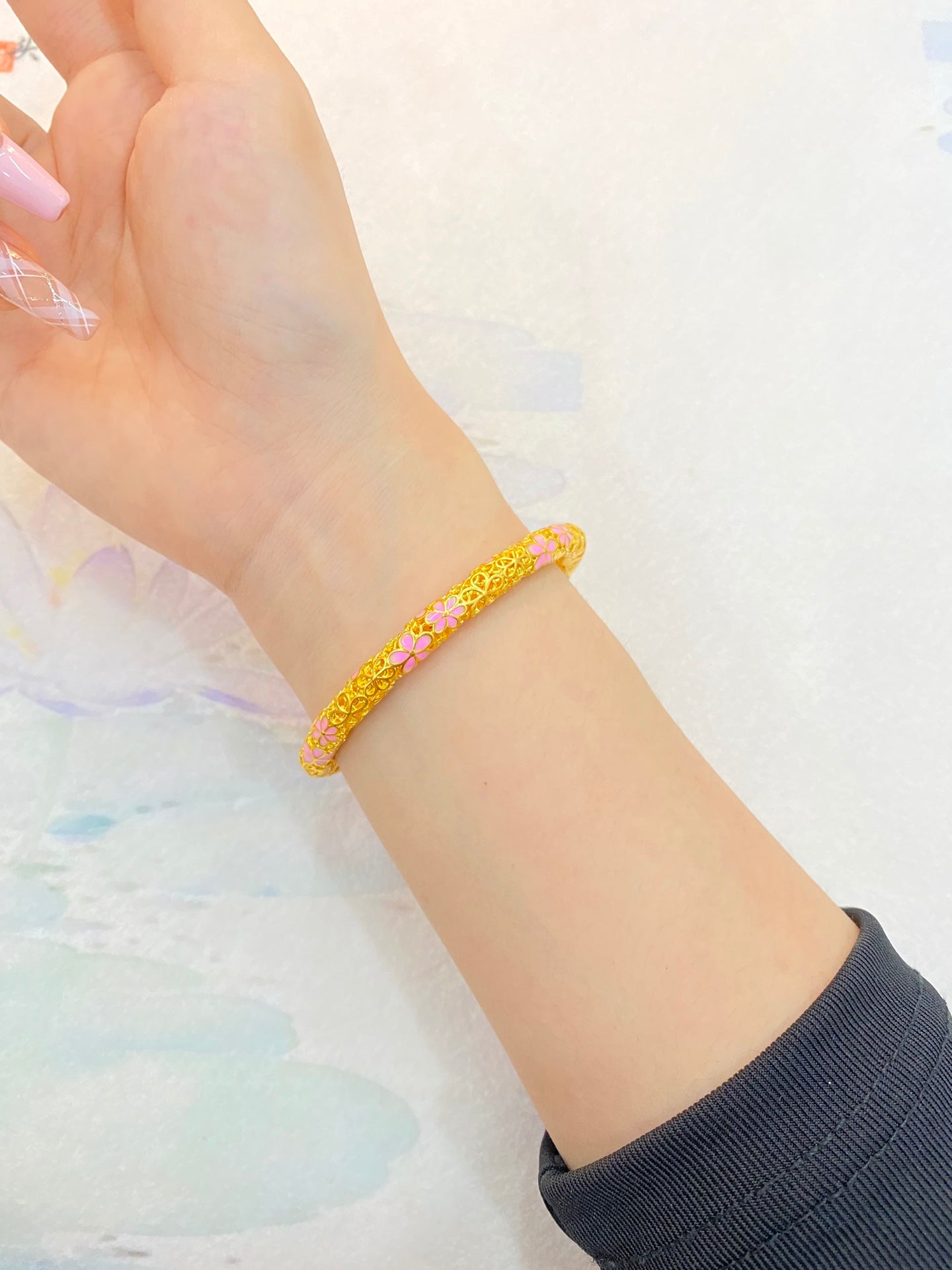 Peach Blossom Round Bracelet