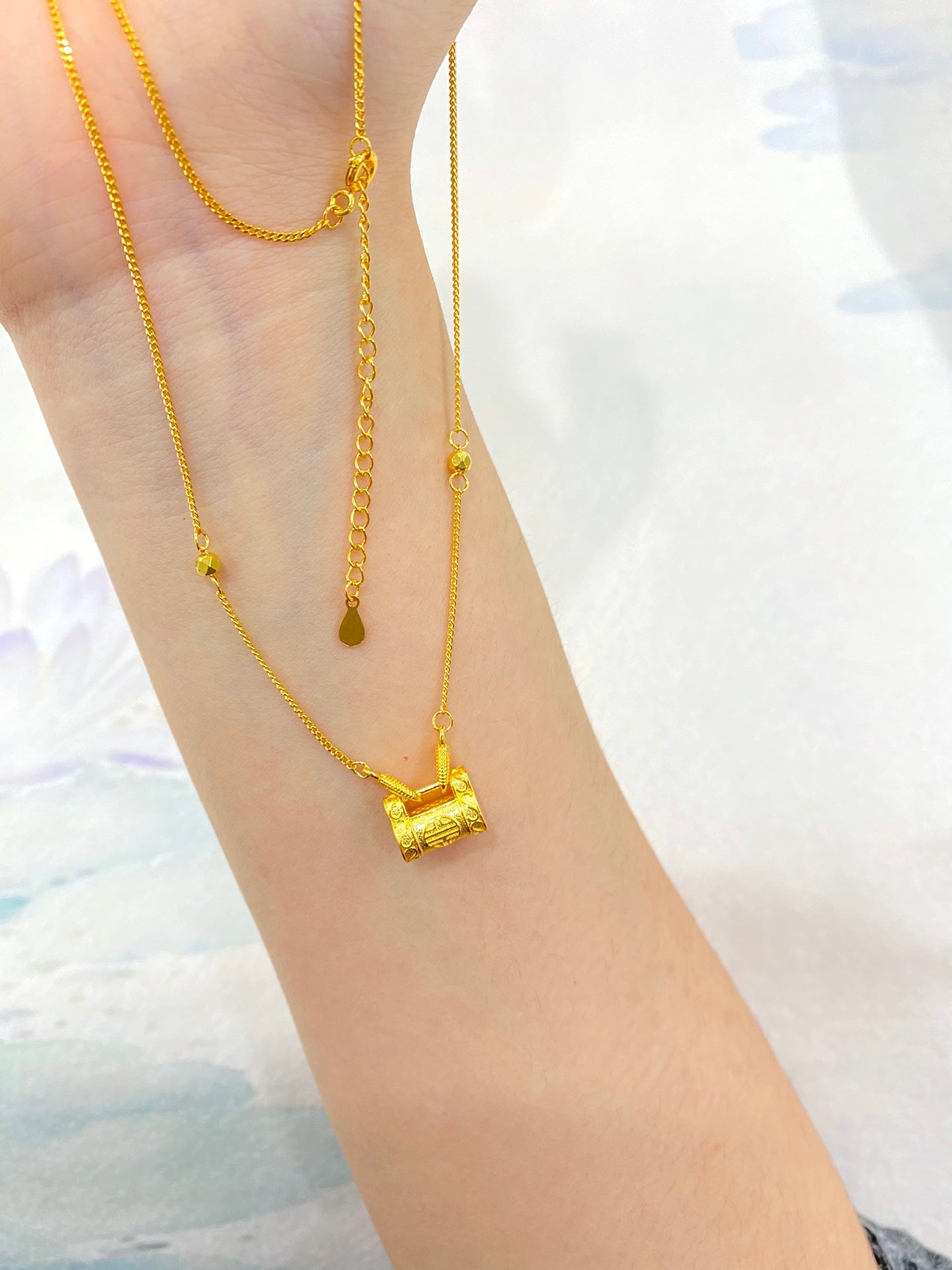 Ruyi Lock Bag Necklace