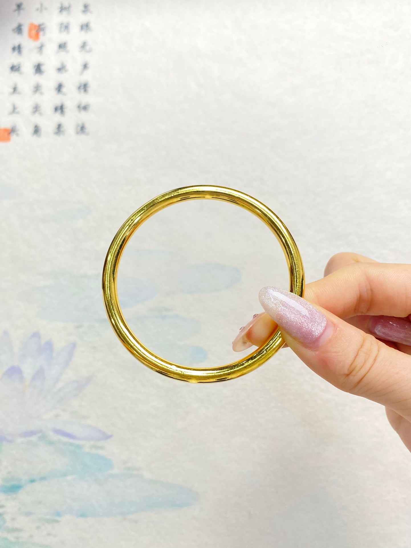 Plain ring bracelet(light52)