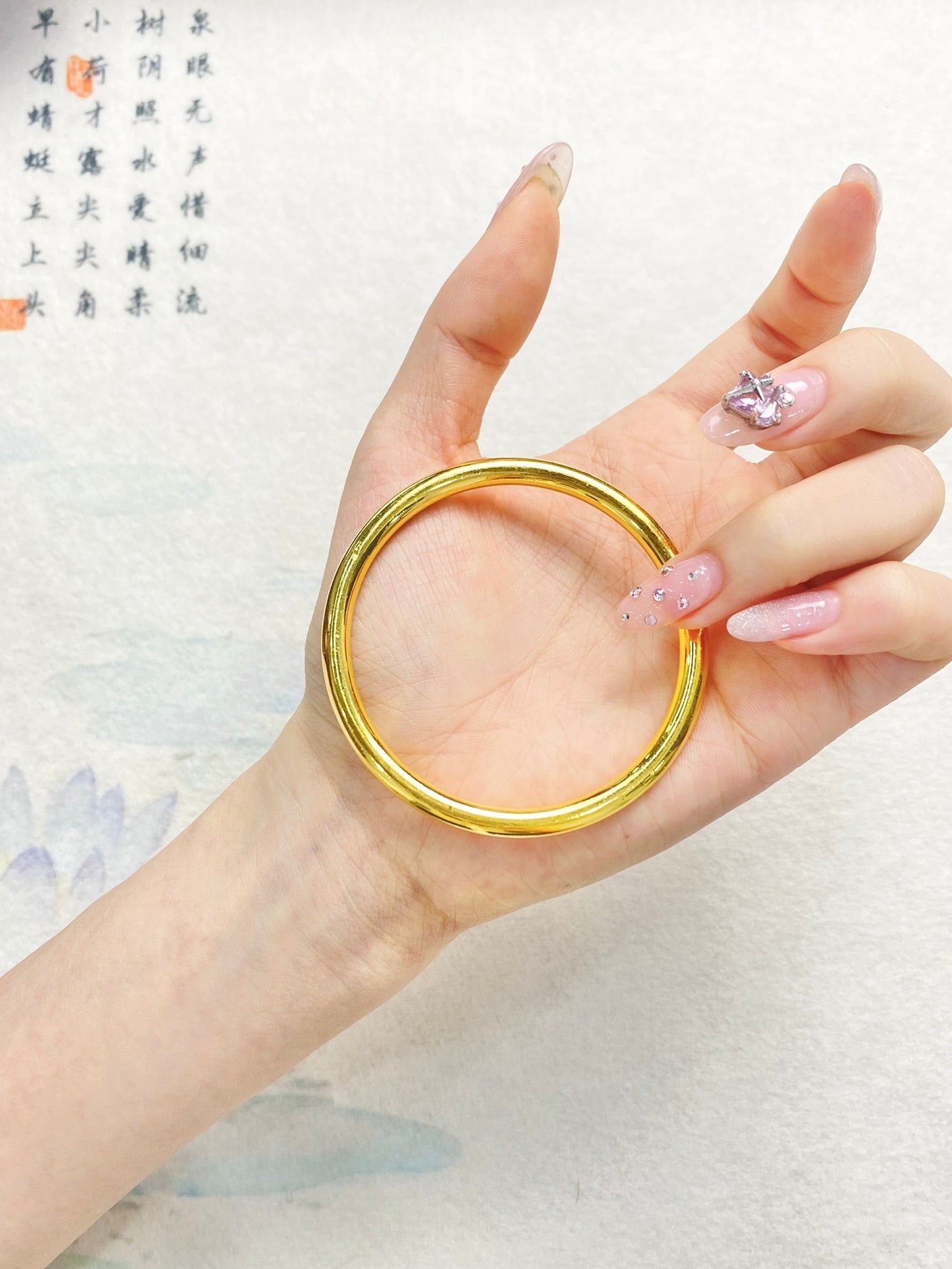 Plain ring bracelet(light52)