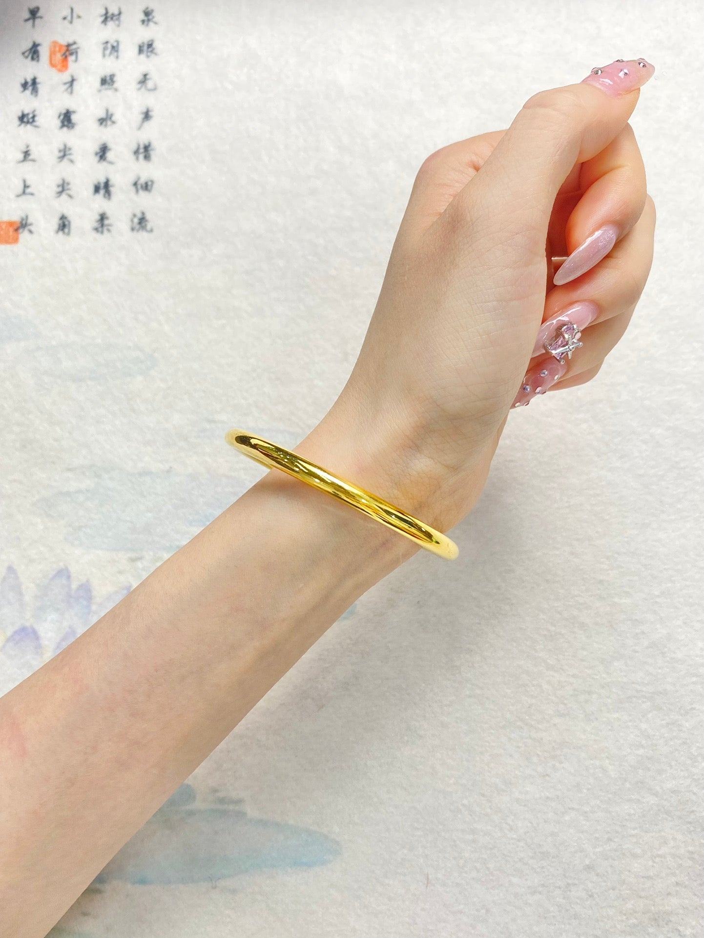 Plain ring bracelet(light52)