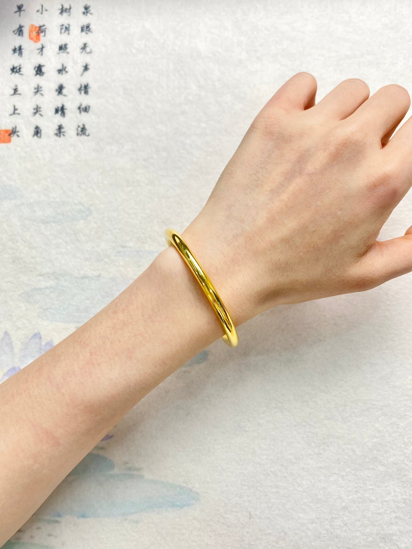 Plain ring bracelet(light52)