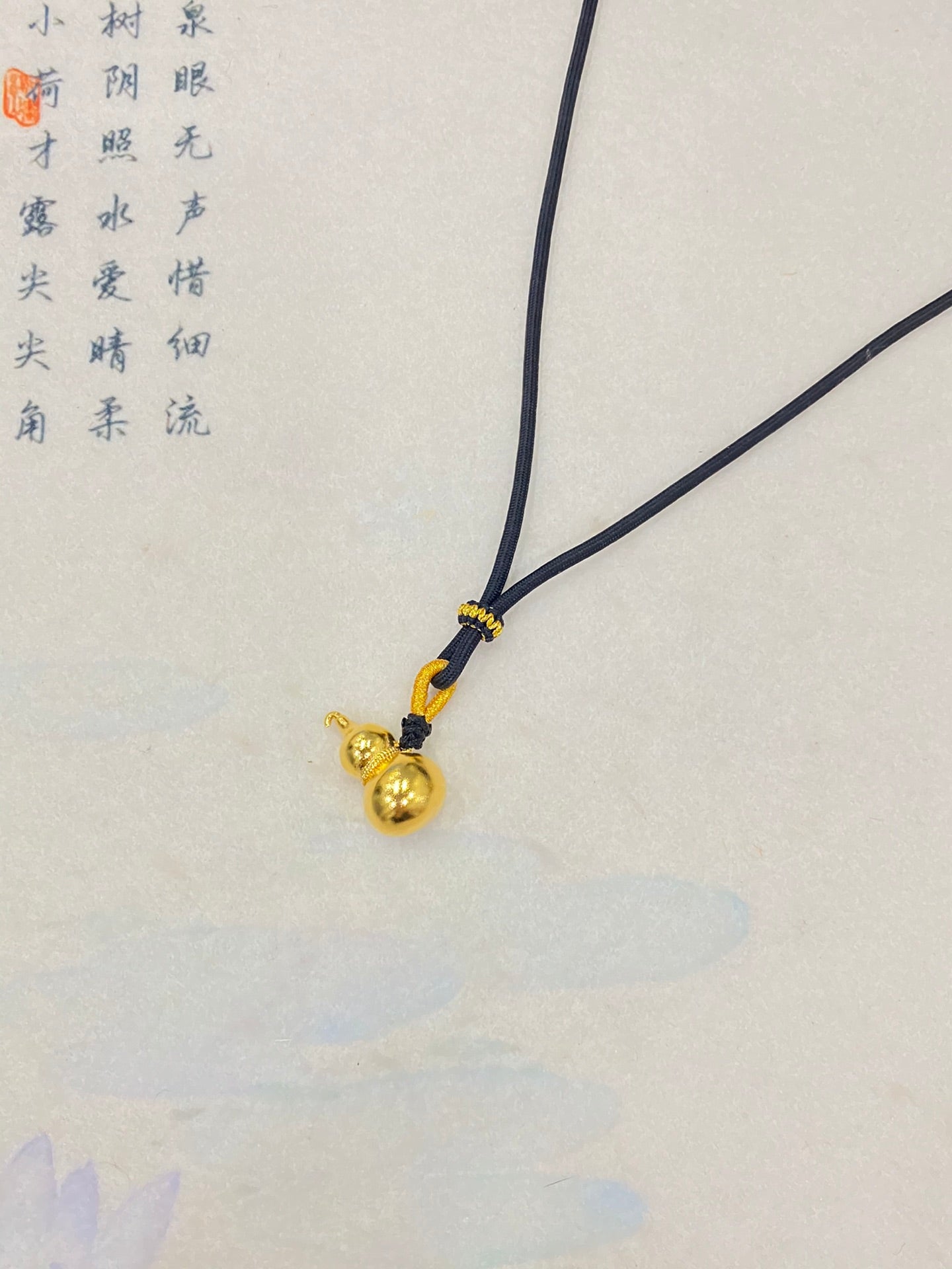 Golden gourd hanging rope