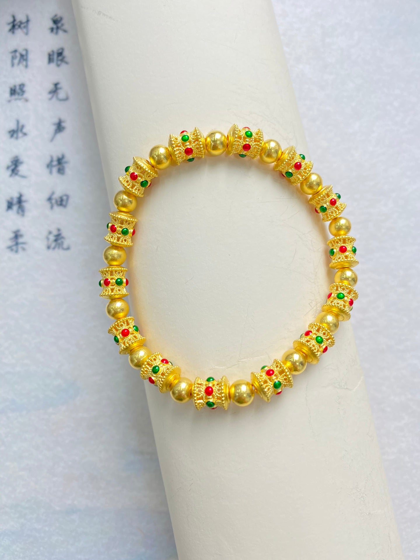 Linglong enamel bracelet