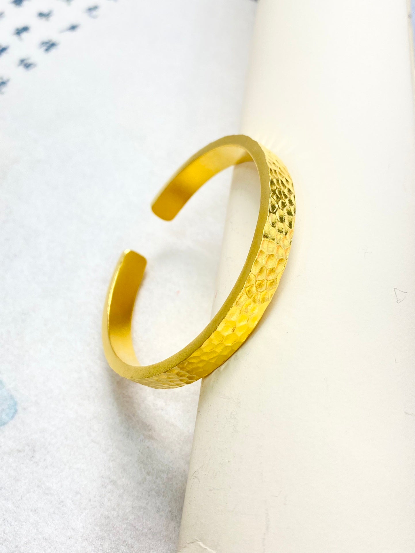 Meteorite crater bracelet
