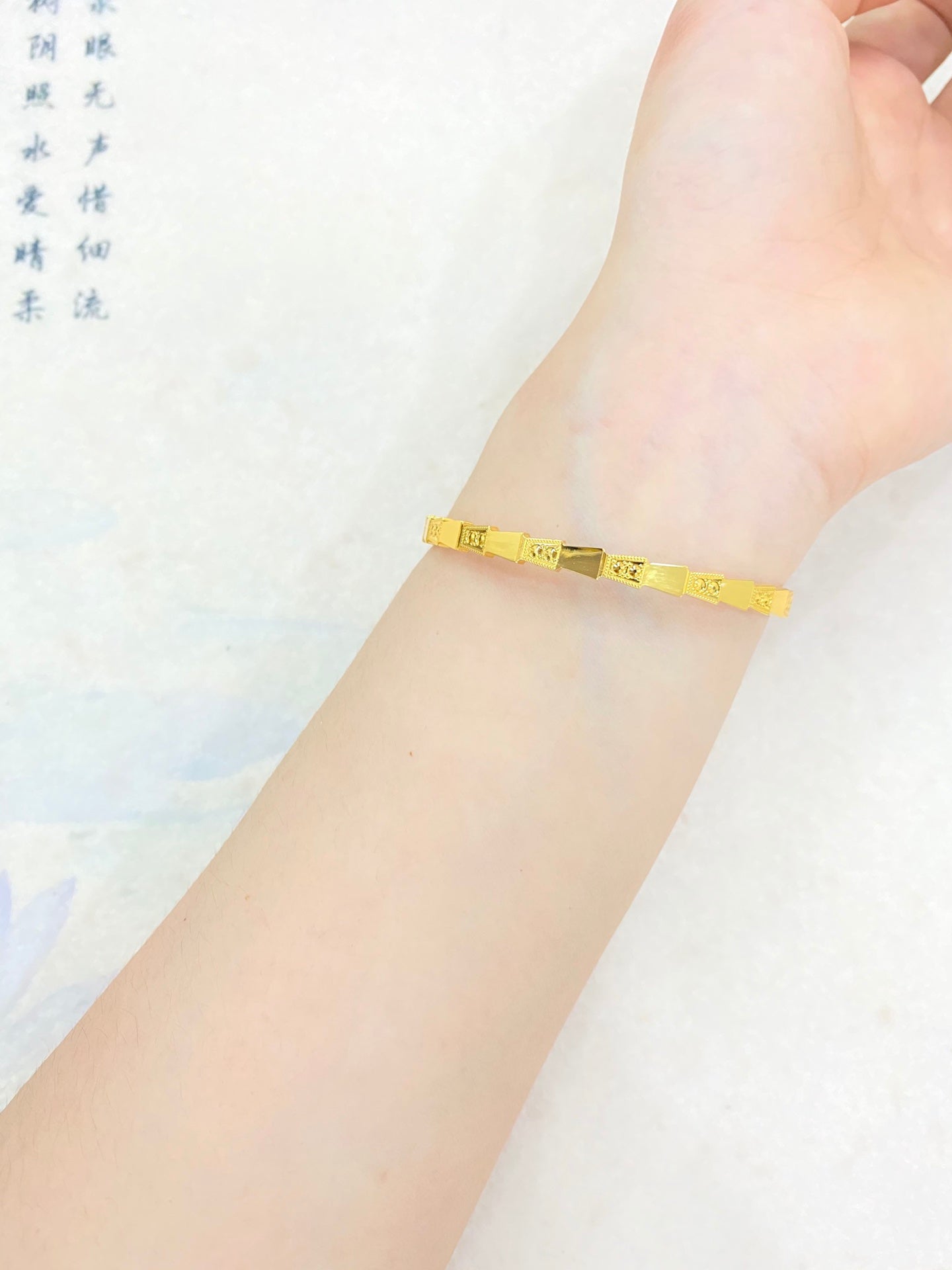 Snake bone bracelet
