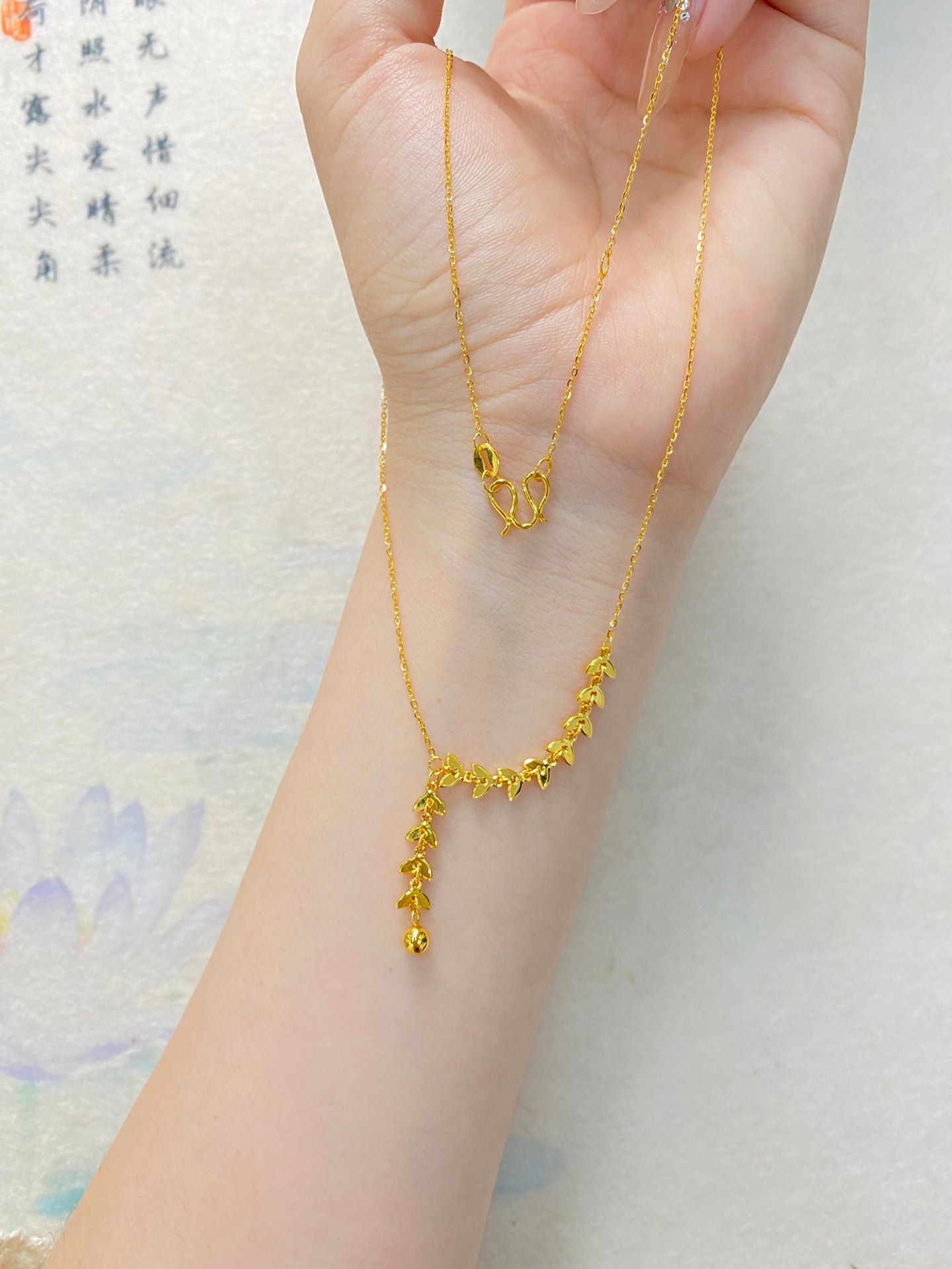 Wheat ear necklace