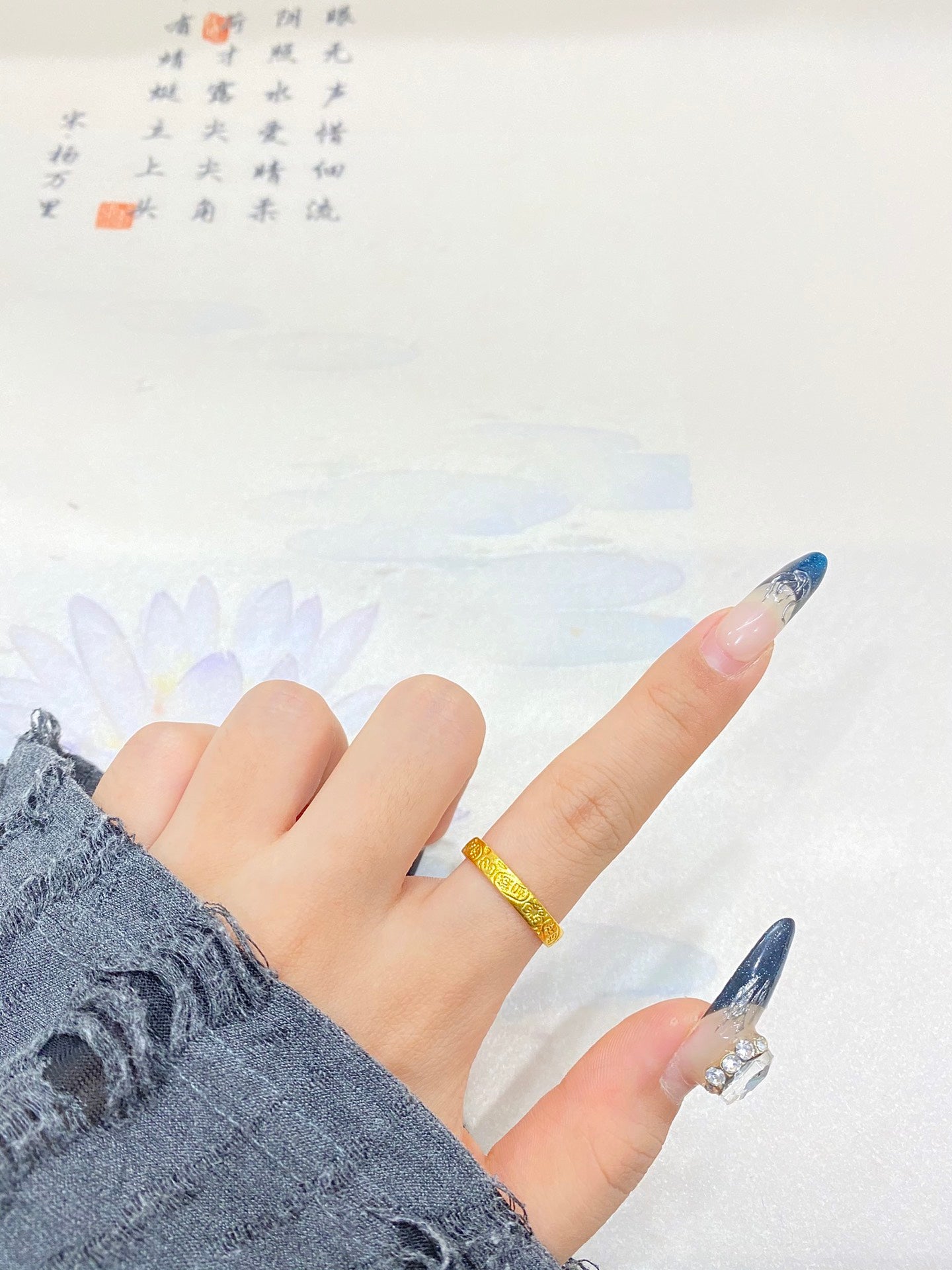 Lucky Words Ring
