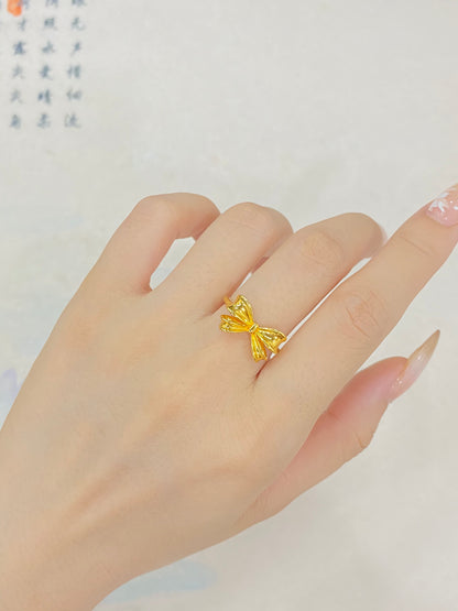 Bright bow ring