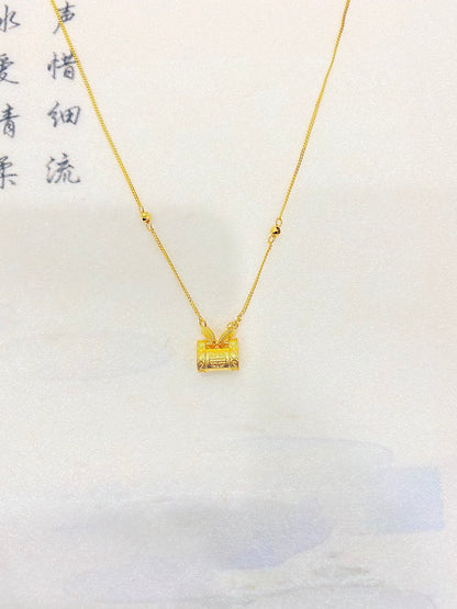 Ruyi Lock Bag Necklace