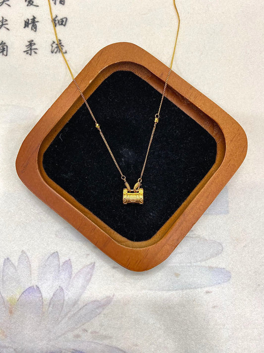 Ruyi Lock Bag Necklace