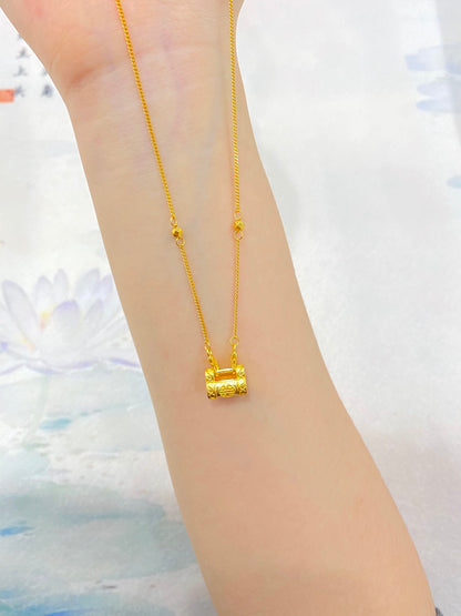 Ruyi Lock Bag Necklace