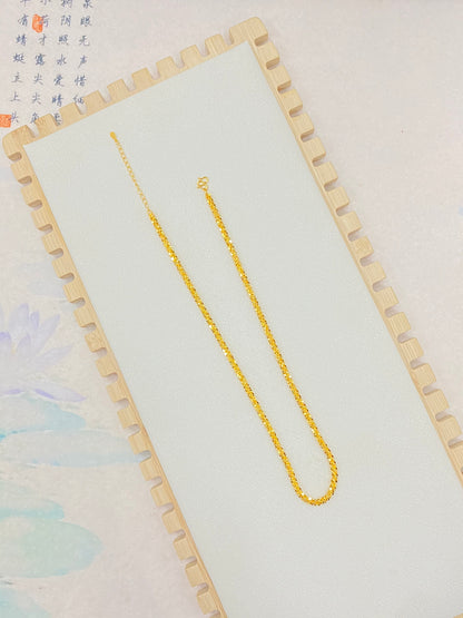 glittering gold necklace