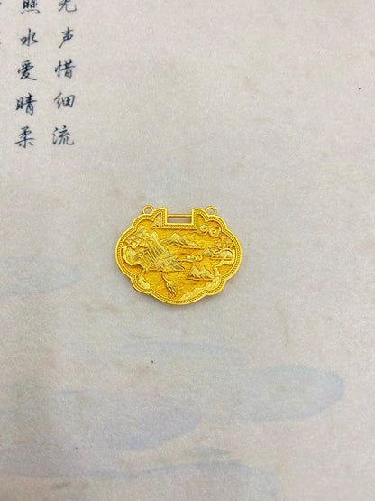 Qianli Jiangshan Schloss-Anhänger