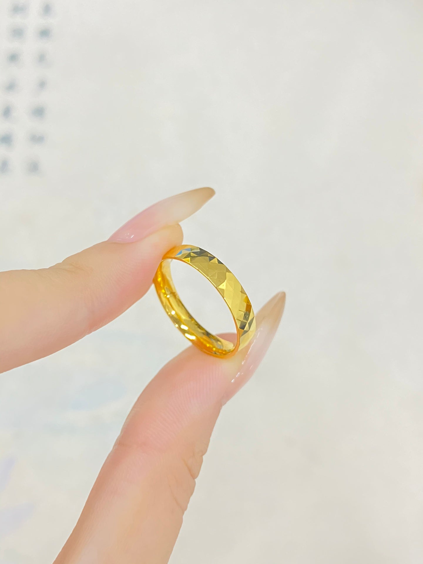 Mirror diamond ring