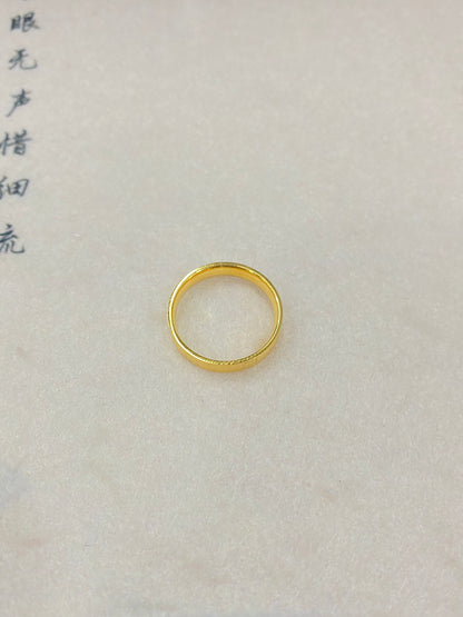 Square brushed ring