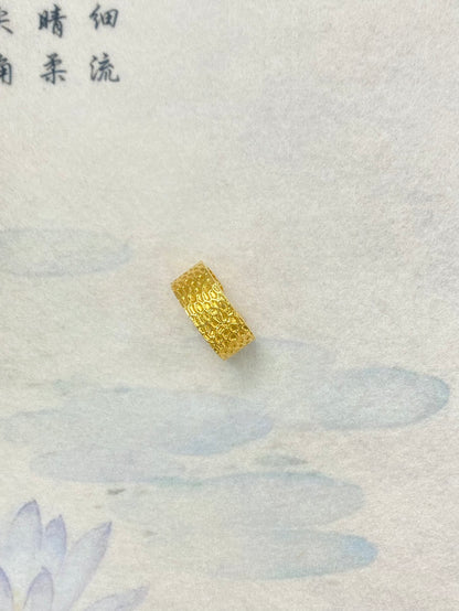 Punch patterned ring