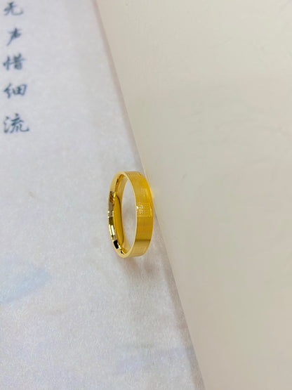 Square brushed ring