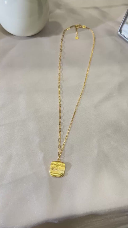 Curled Love Letter Necklace