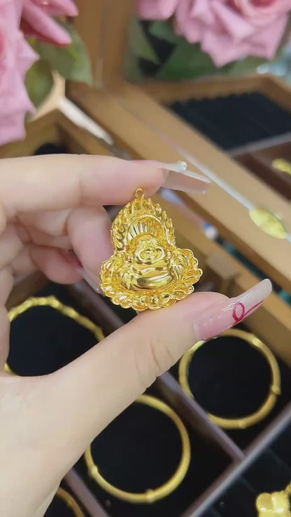 Flammen-Maitreya-Buddha-Anhänger