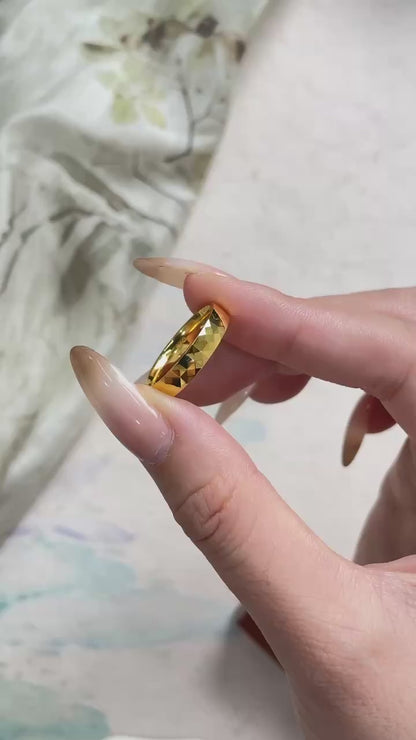 Mirror diamond ring