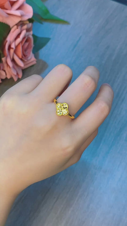 Ring aus zerstoßenem Eisklee