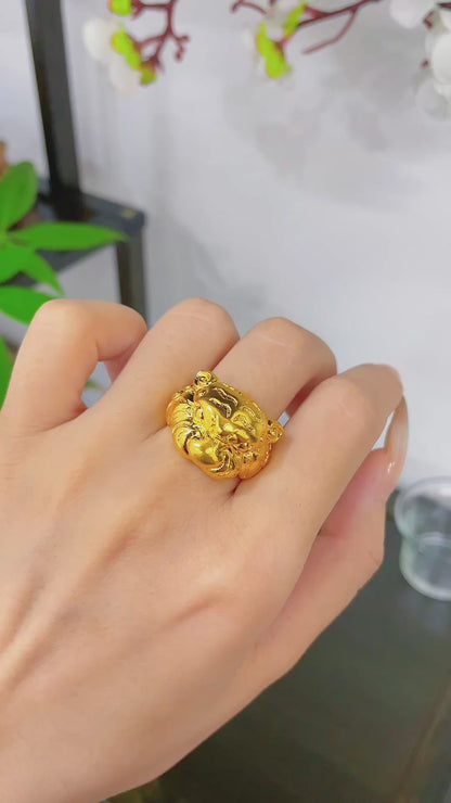 Tiger Head Ring